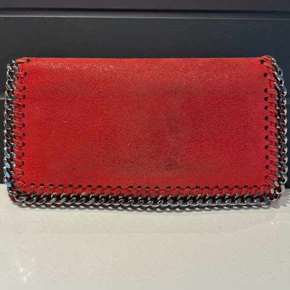 Stella McCartney Falabella Flap Continental Wallet in Red - Picture 1 of 11